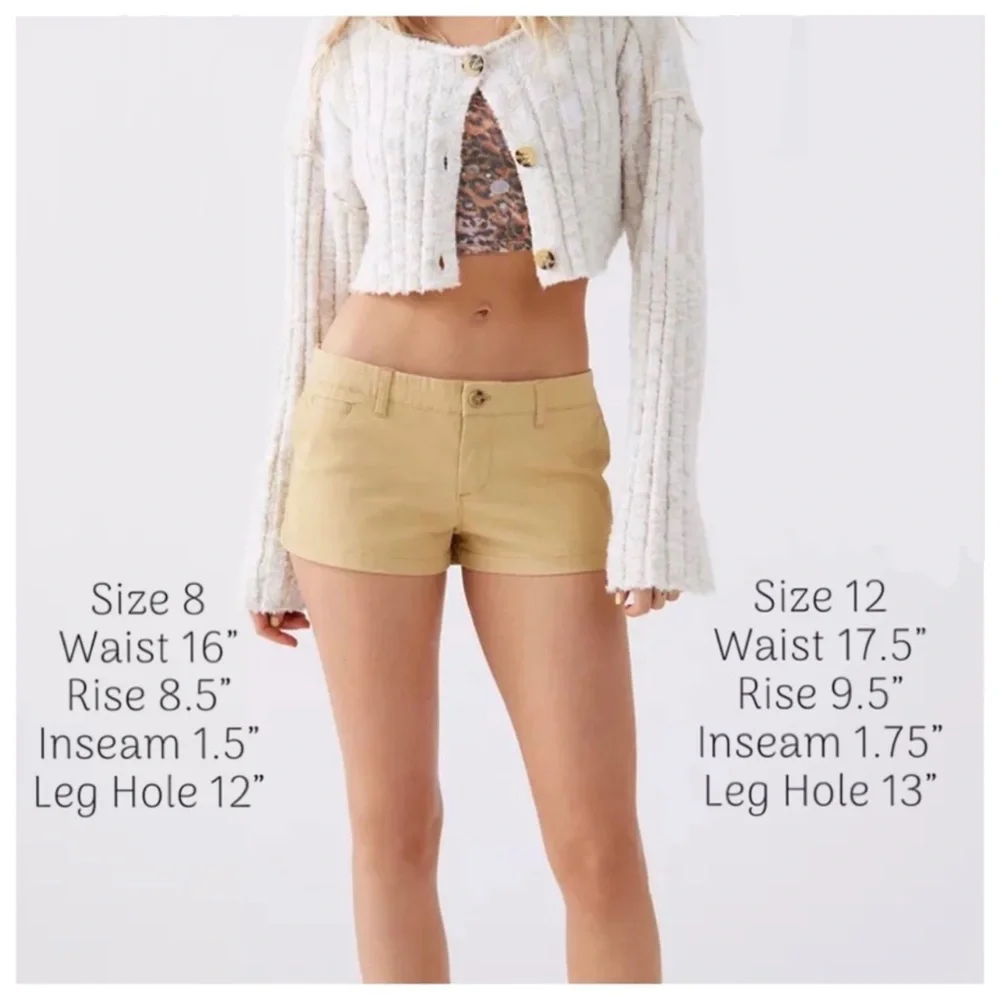 BDG Margot Khaki Shorts - Picture 5 of 9